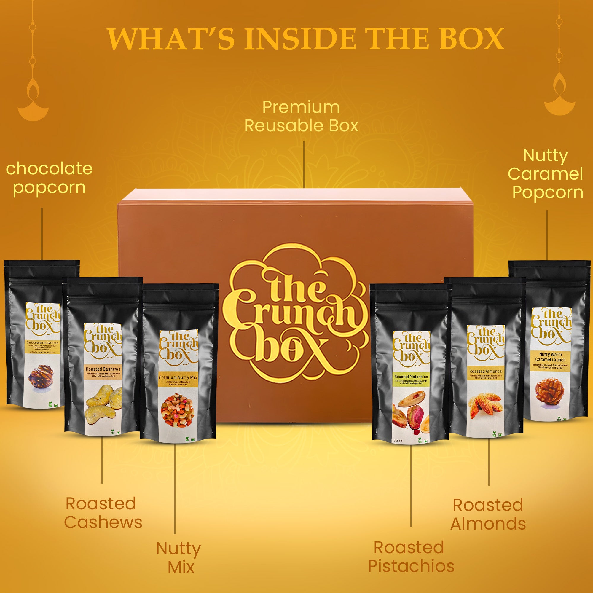 Roasted Nuts & Popcorn Diwali Gift Collection