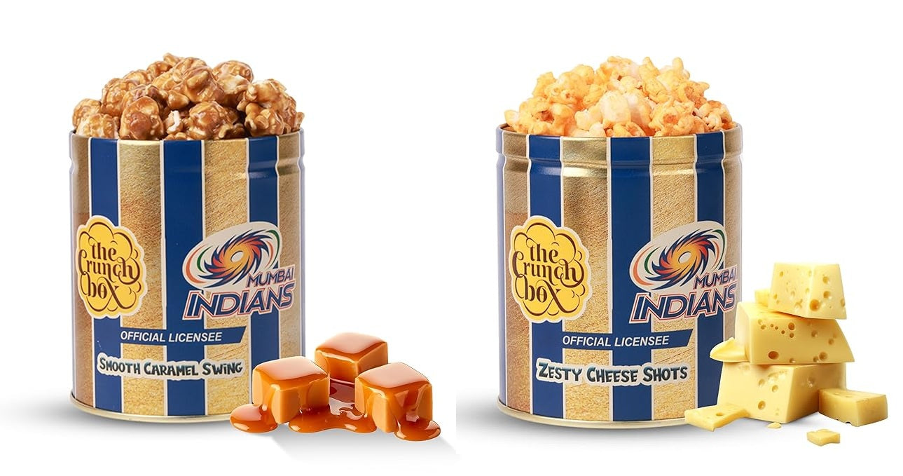 Smooth Caramel Swing Tin(490gms) & Tangy Zesty Cheese Shots Tin(150gms) - Large Tin Combo
